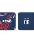 Coaster with the FC Köln 2026-27 Third football shirt design by RIPA Football