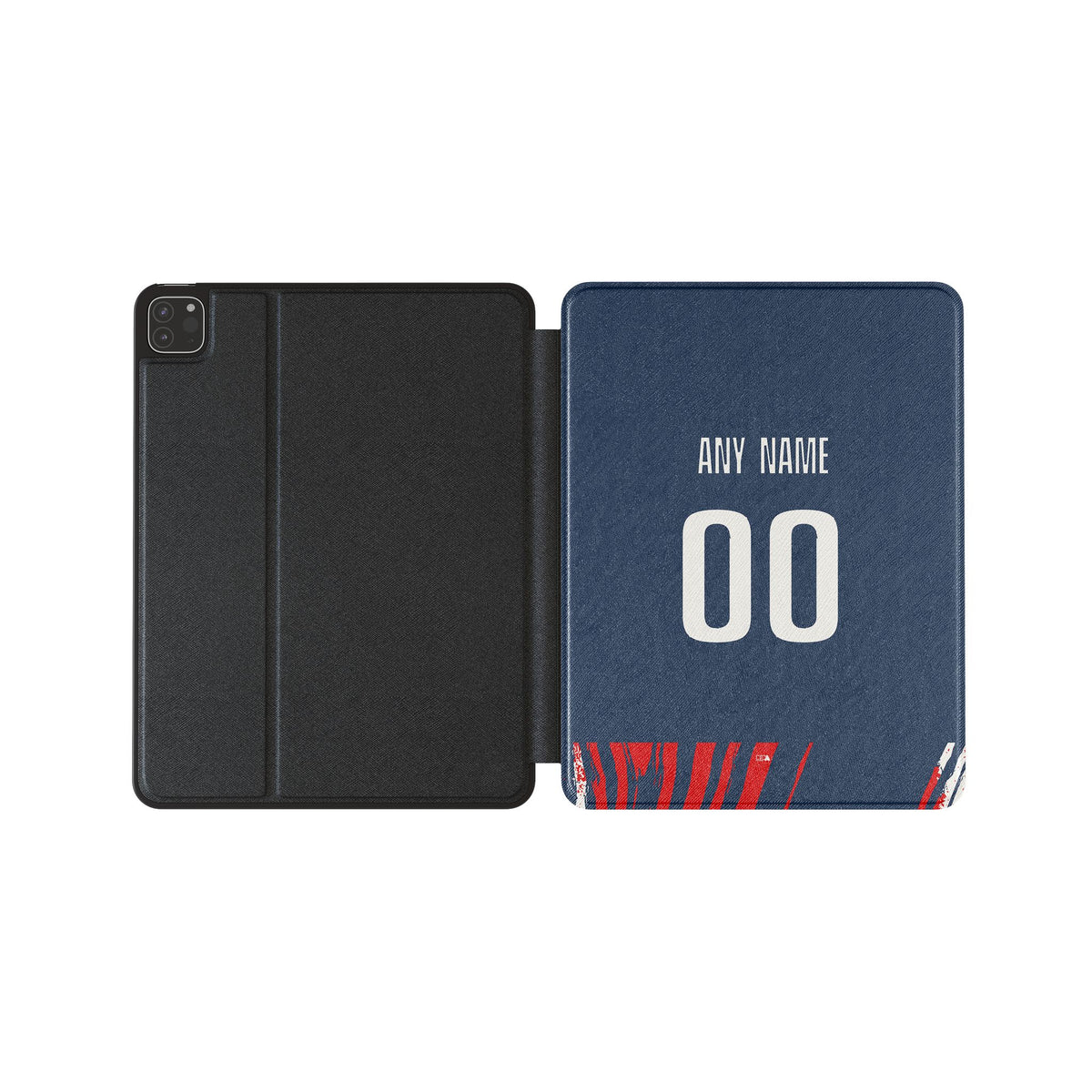 iPad case with the FC Köln 2026-27 Third football shirt design by RIPA Football