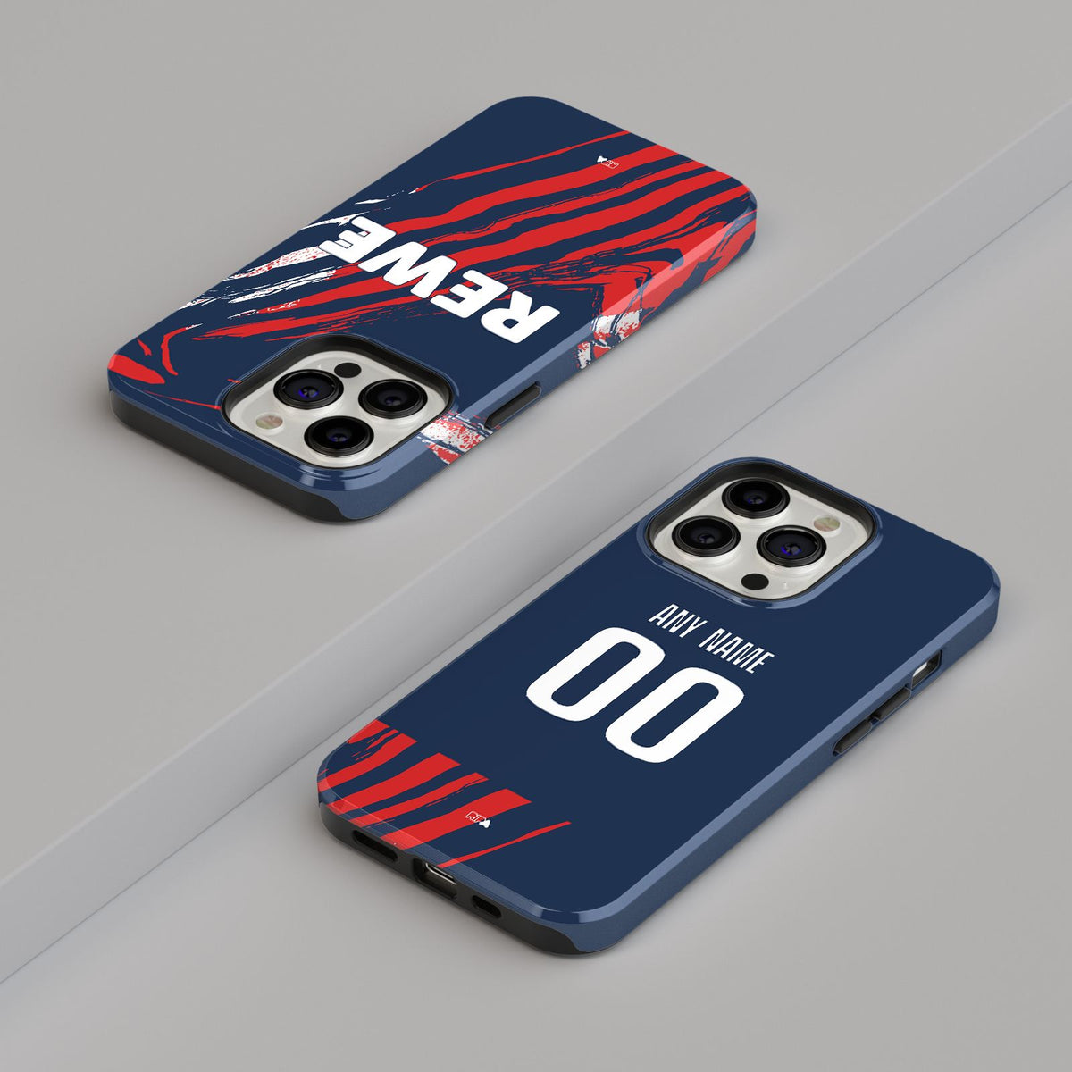 Phone case with the FC Köln 2026-27 Third football shirt design by RIPA Football