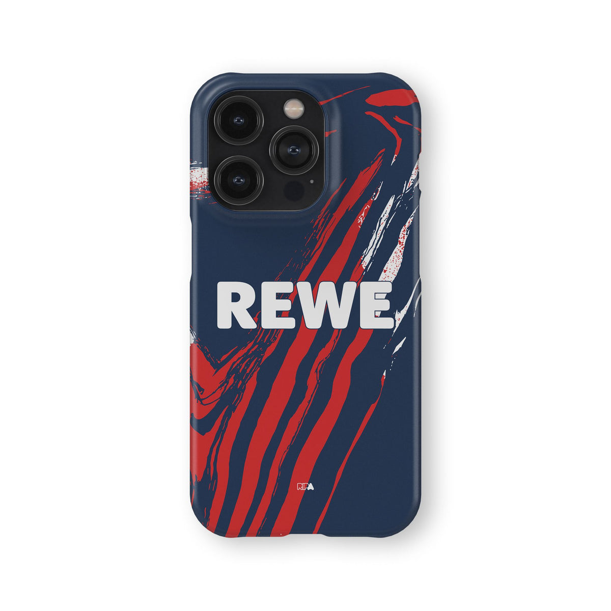 Phone case with the FC Köln 2026-27 Third football shirt design by RIPA Football