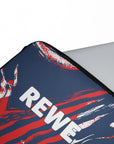 Laptop sleeve with the FC Köln 2026-27 Third football shirt design by RIPA Football