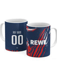 Mug with the FC Köln 2026-27 Third football shirt design by RIPA Football