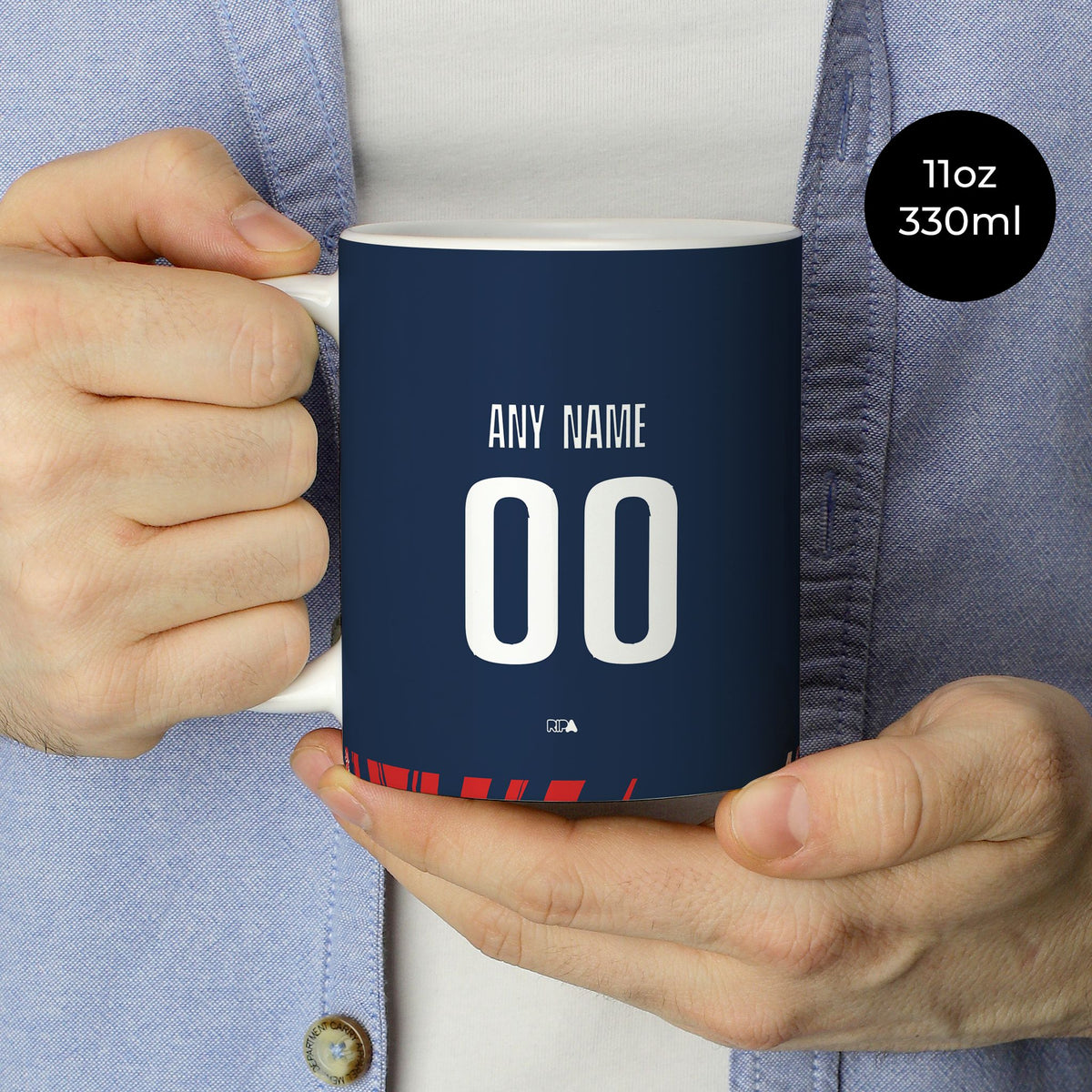 Mug with the FC Köln 2026-27 Third football shirt design by RIPA Football