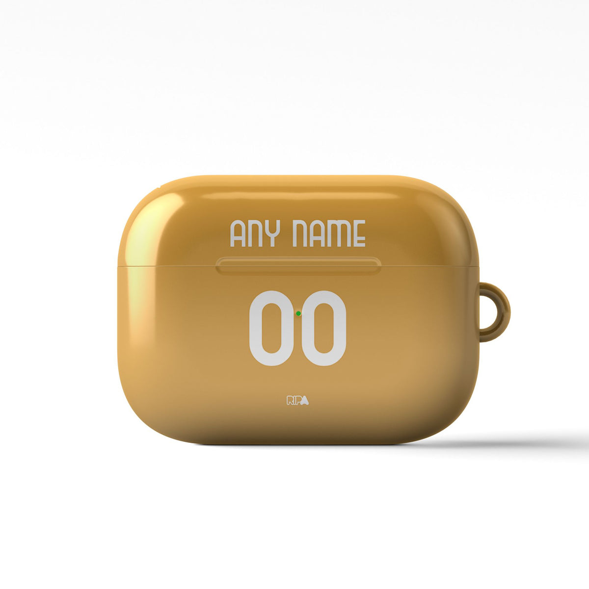 AirPods case with the AC Milan 2026-27 Goalkeeper football shirt design by RIPA Football