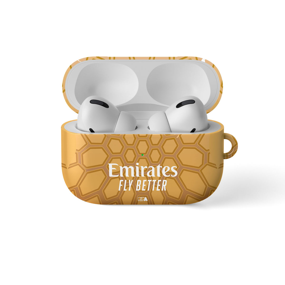 AirPods case with the AC Milan 2026-27 Goalkeeper football shirt design by RIPA Football
