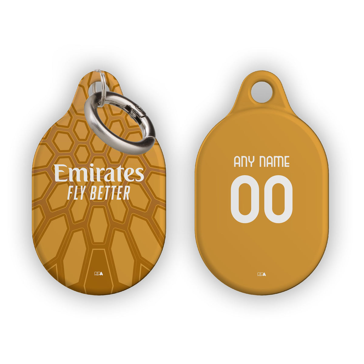 AirTag holder with the AC Milan 2026-27 Goalkeeper football shirt design by RIPA Football