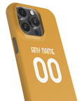 Phone case with the AC Milan 2026-27 Goalkeeper football shirt design by RIPA Football