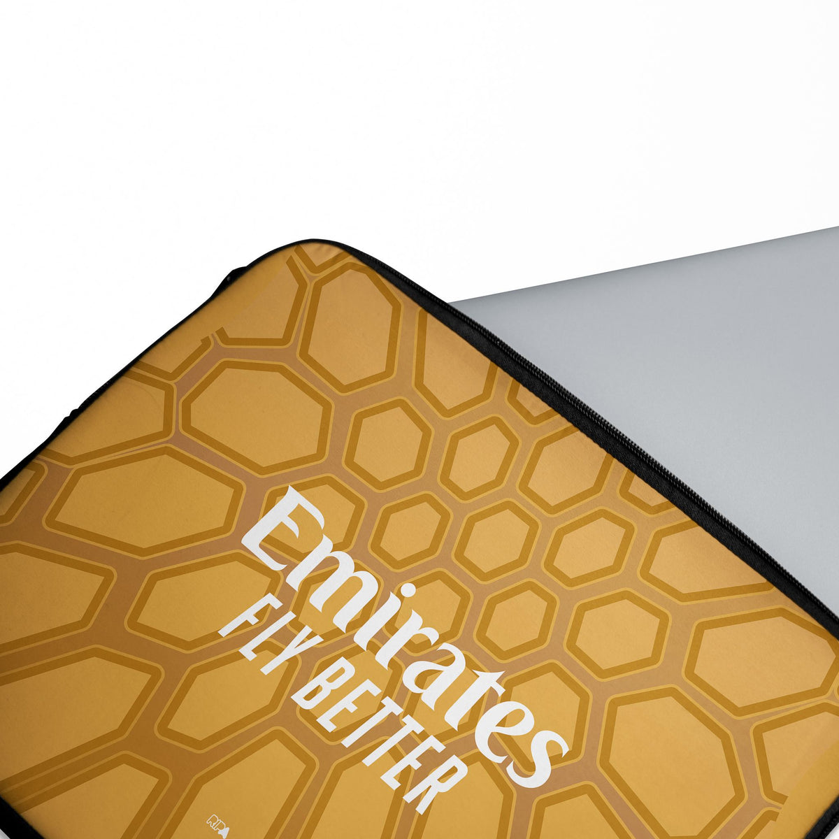 Laptop sleeve with the AC Milan 2026-27 Goalkeeper football shirt design by RIPA Football