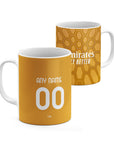 Mug with the AC Milan 2026-27 Goalkeeper football shirt design by RIPA Football