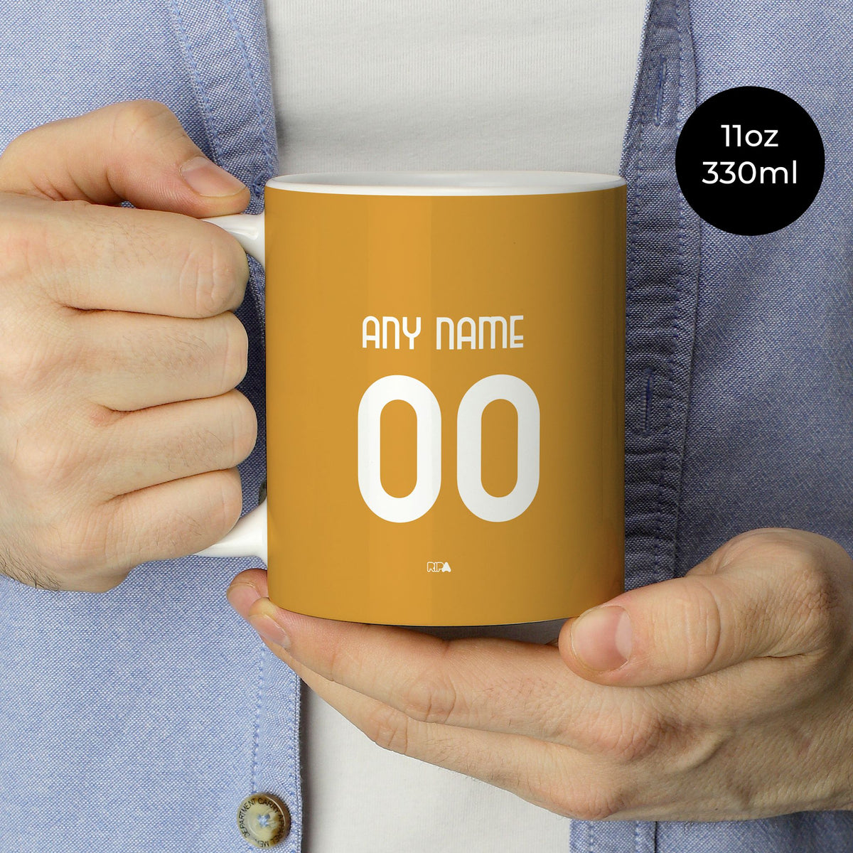 Mug with the AC Milan 2026-27 Goalkeeper football shirt design by RIPA Football