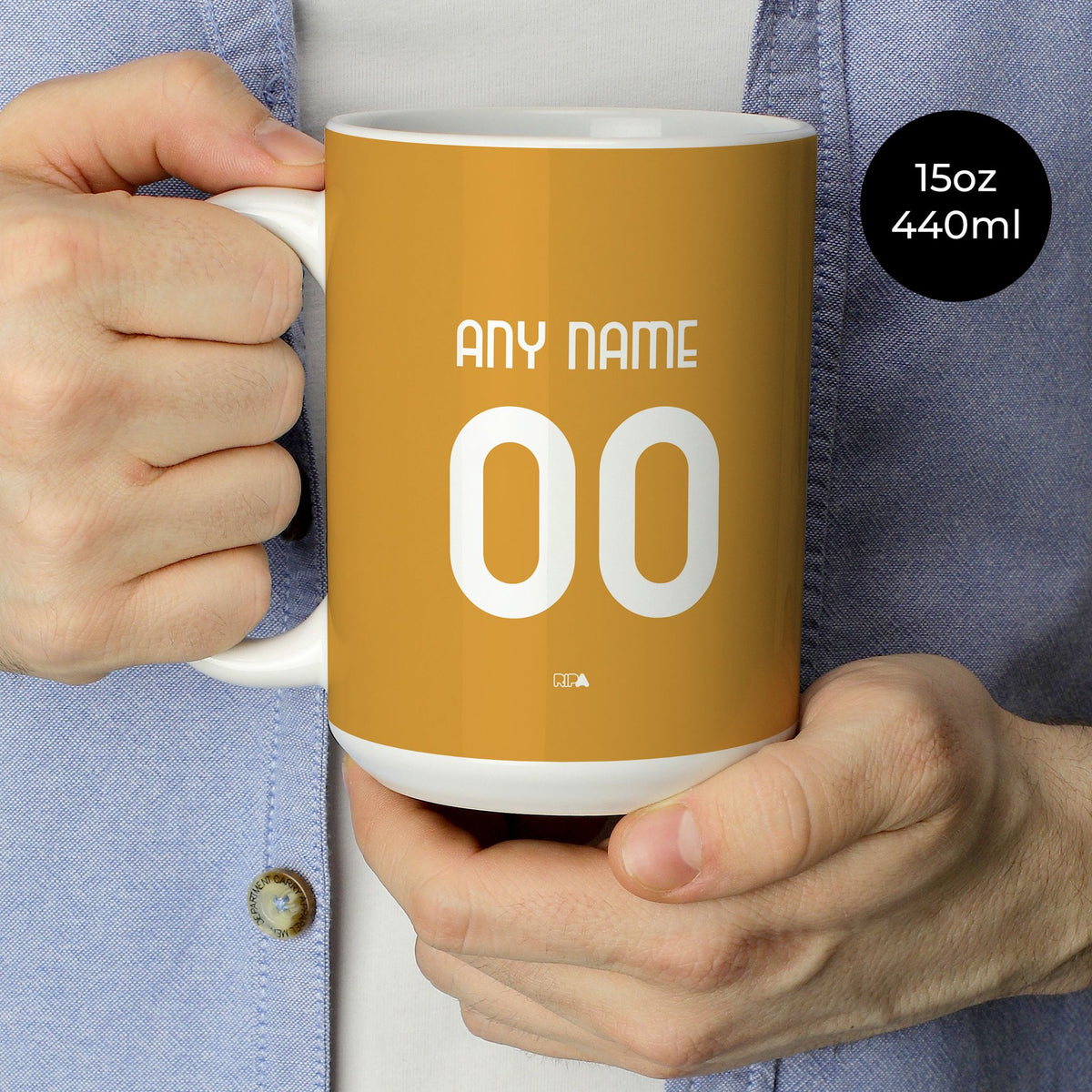 Mug with the AC Milan 2026-27 Goalkeeper football shirt design by RIPA Football