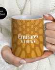 Mug with the AC Milan 2026-27 Goalkeeper football shirt design by RIPA Football