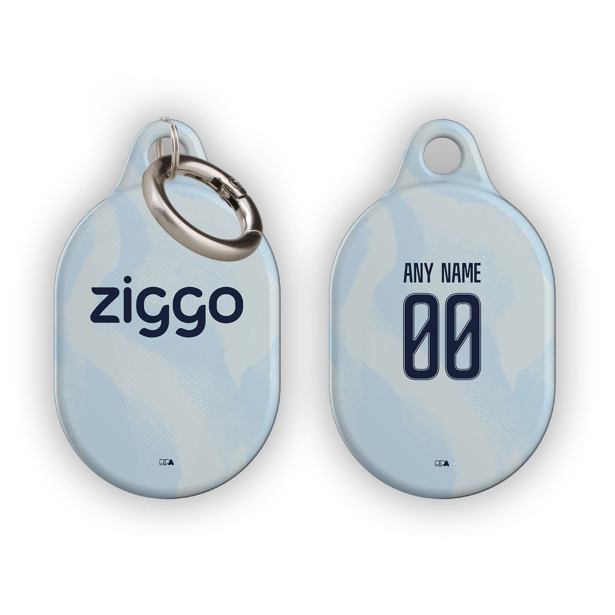 AirTag holder with the Ajax 2026-27 Third football shirt design by RIPA Football