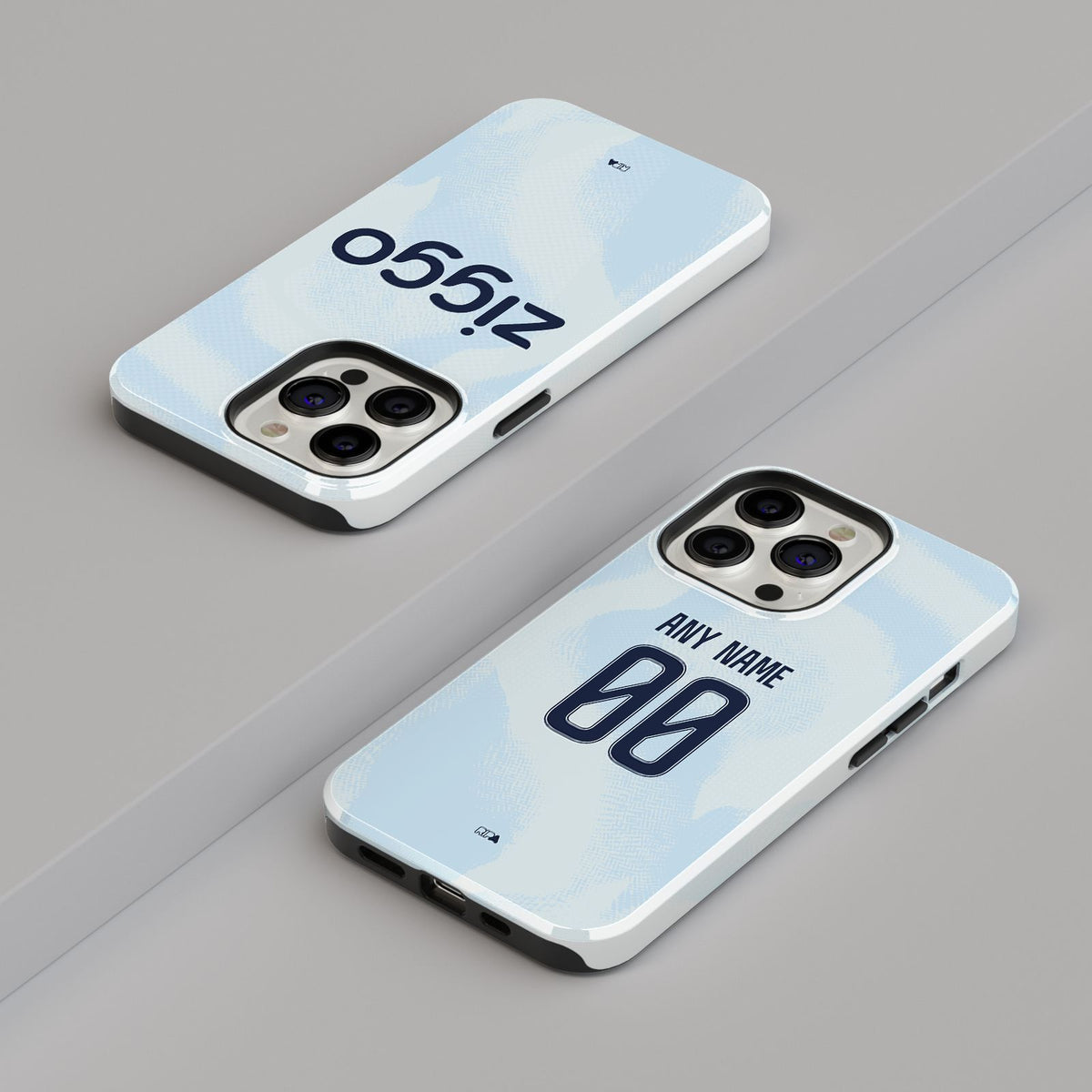 Phone case with the Ajax 2026-27 Third football shirt design by RIPA Football