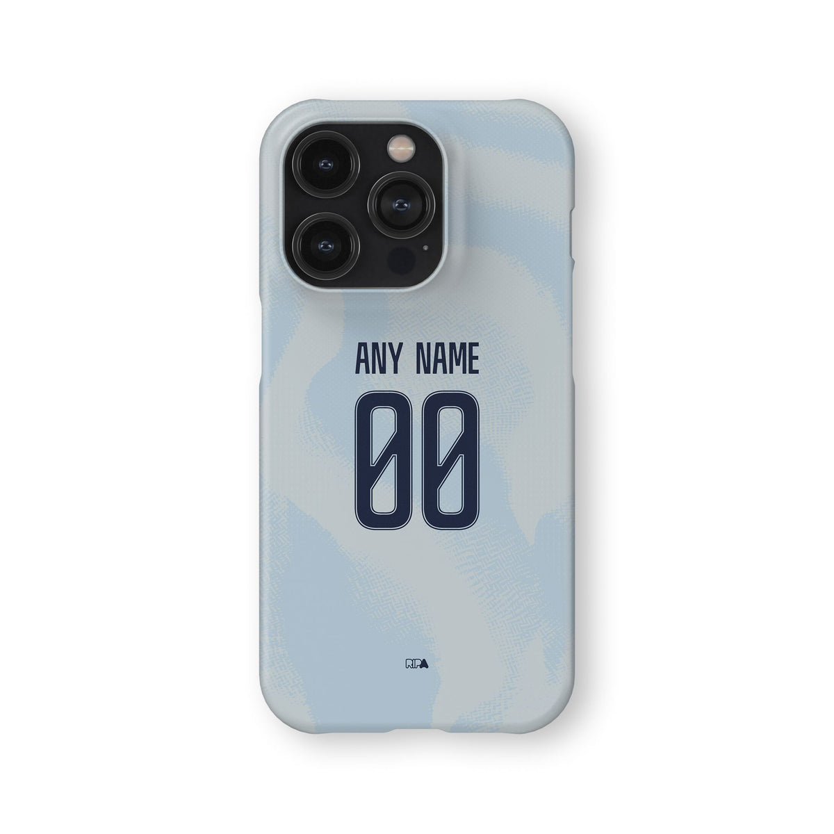 Phone case with the Ajax 2026-27 Third football shirt design by RIPA Football