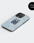 Phone case with the Ajax 2026-27 Third football shirt design by RIPA Football