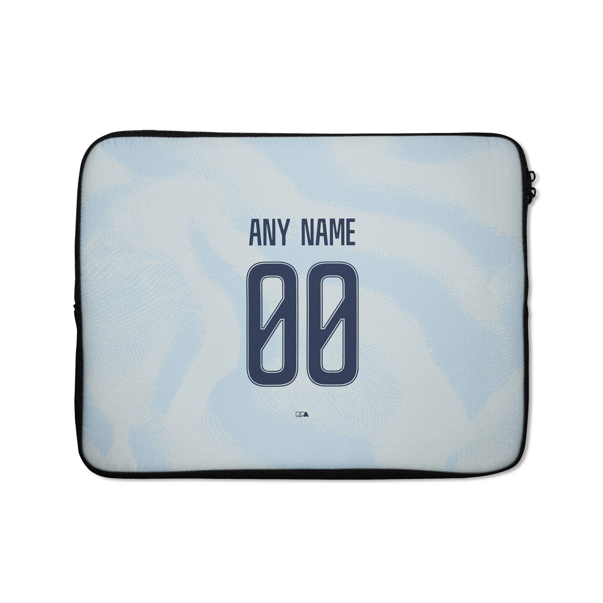 Laptop sleeve with the Ajax 2026-27 Third football shirt design by RIPA Football