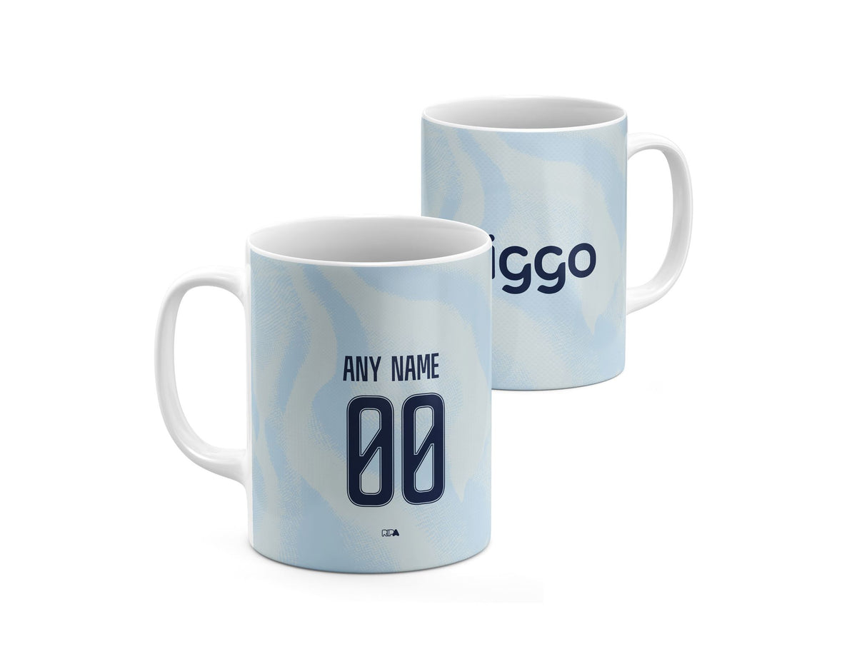 Mug with the Ajax 2026-27 Third football shirt design by RIPA Football