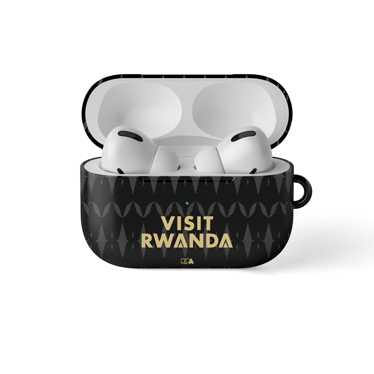 AirPods case with the Aston Villa 2026-27 Away football shirt design by RIPA Football