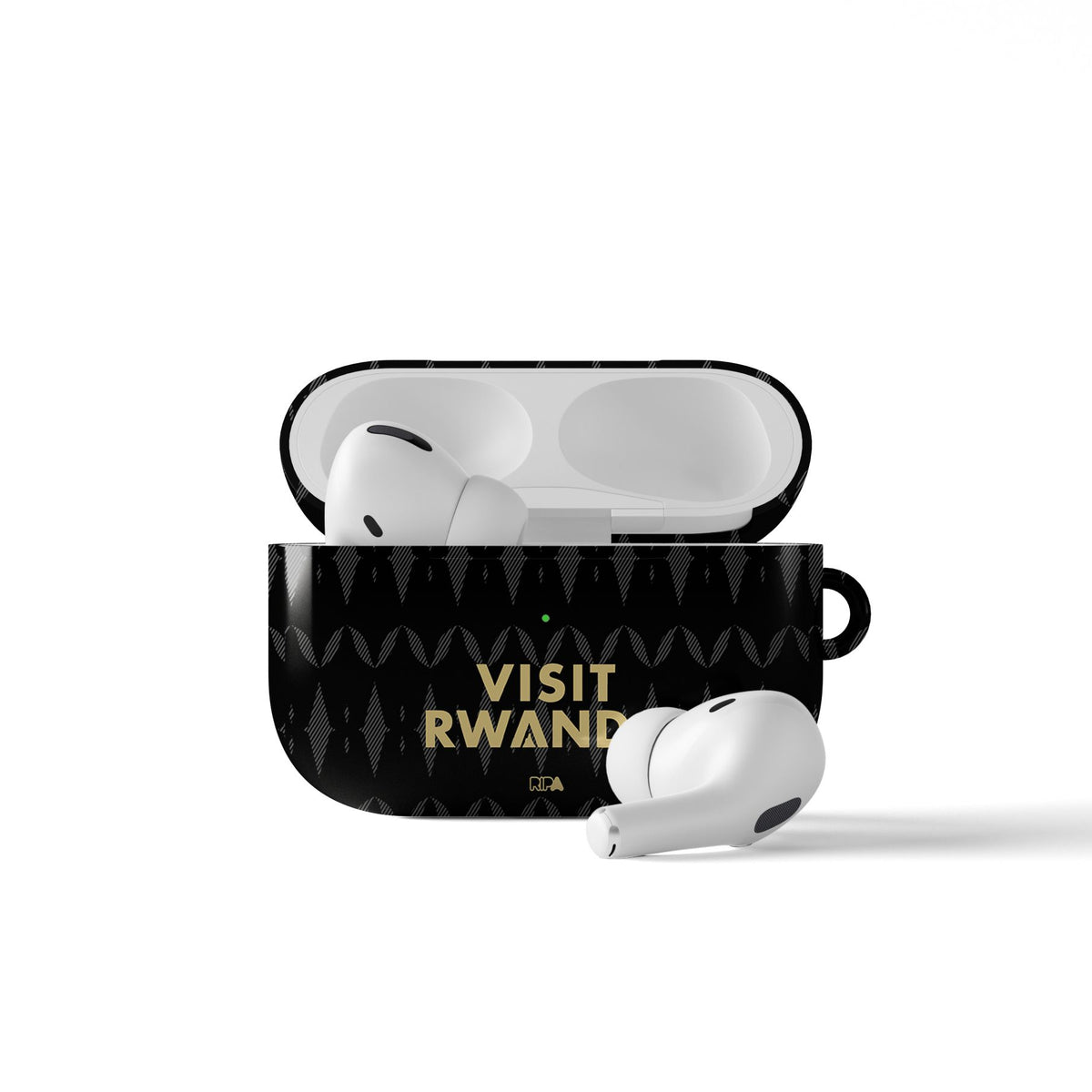 AirPods case with the Aston Villa 2026-27 Away football shirt design by RIPA Football