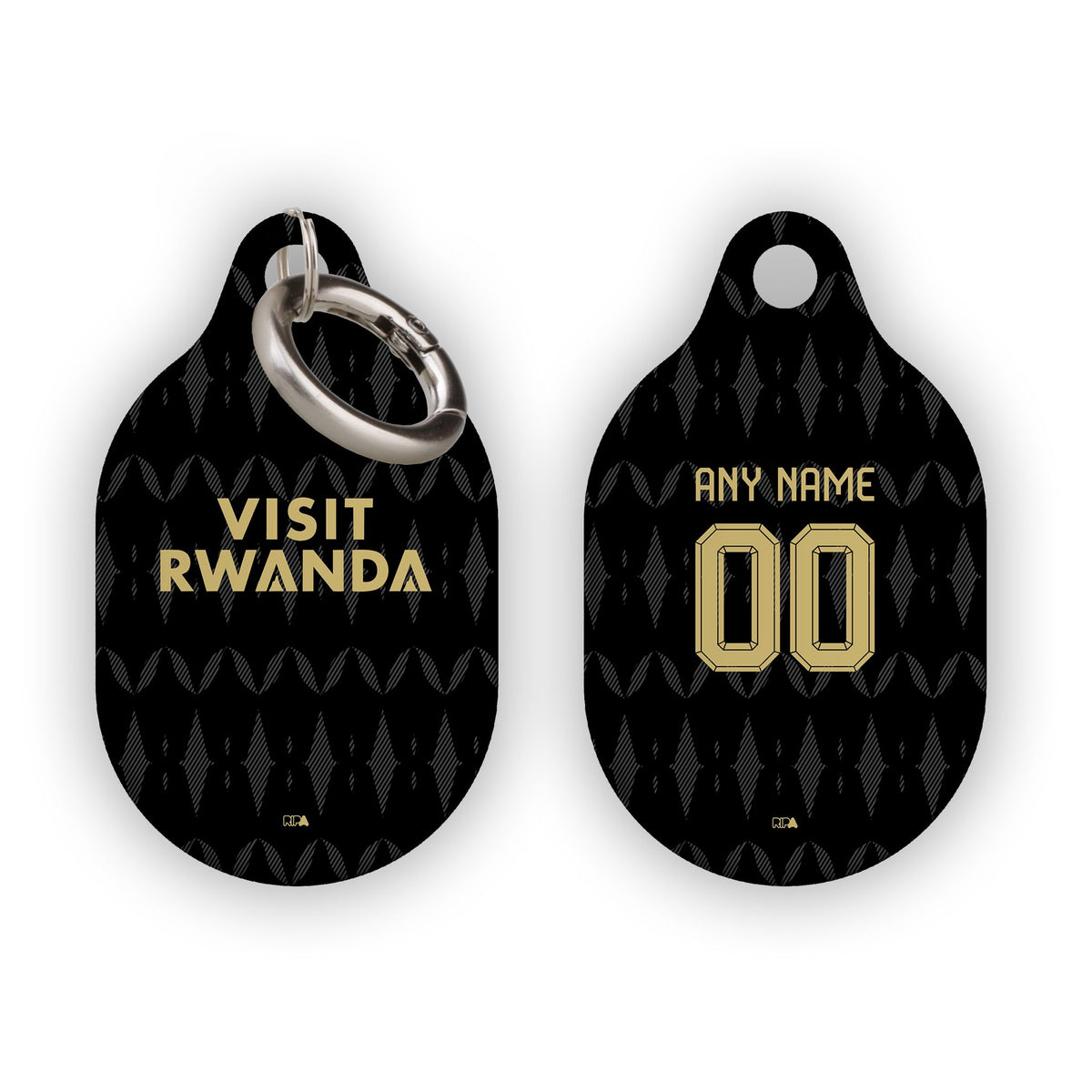 AirTag holder with the Aston Villa 2026-27 Away football shirt design by RIPA Football