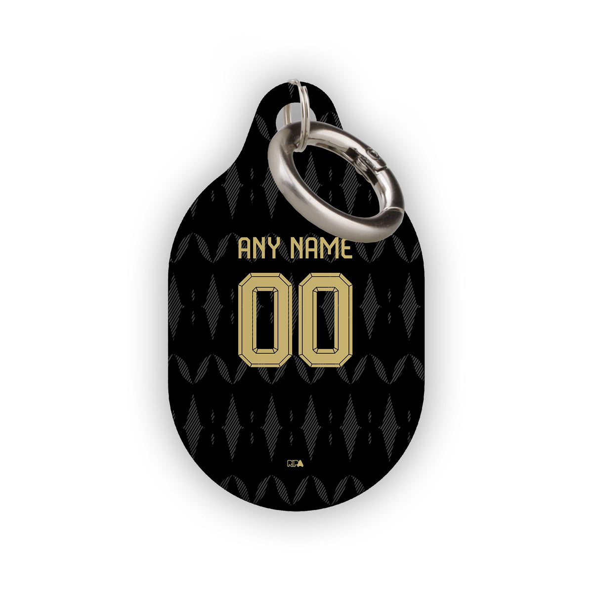 AirTag holder with the Aston Villa 2026-27 Away football shirt design by RIPA Football