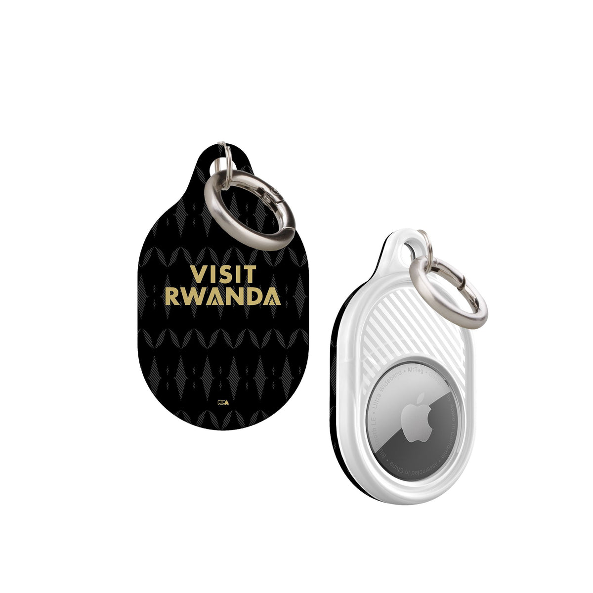 AirTag holder with the Aston Villa 2026-27 Away football shirt design by RIPA Football