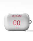 AirPods case with the Atalanta 2026-27 Away football shirt design by RIPA Football