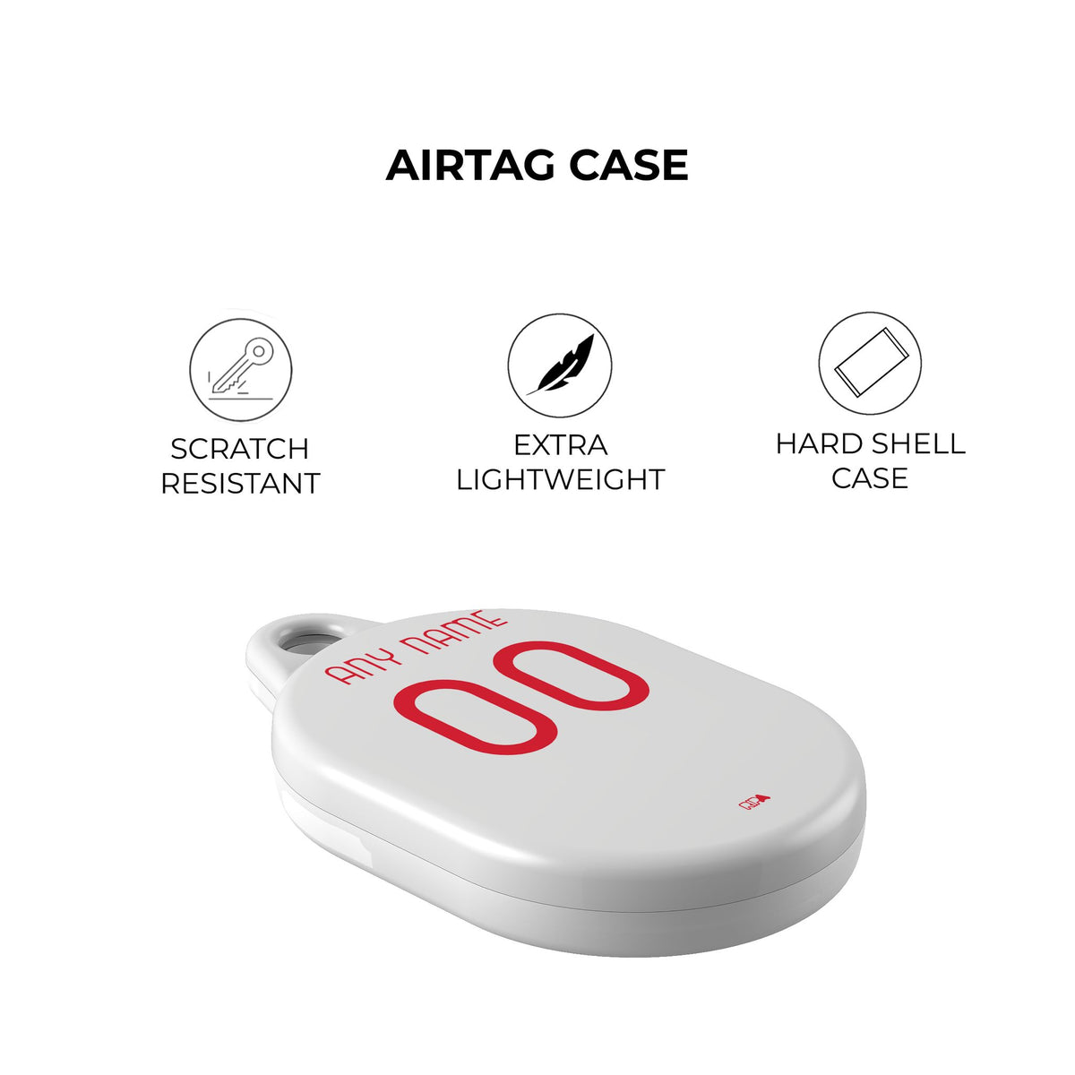 AirTag holder with the Atalanta 2026-27 Away football shirt design by RIPA Football