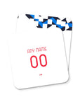 Coaster with the Atalanta 2026-27 Away football shirt design by RIPA Football
