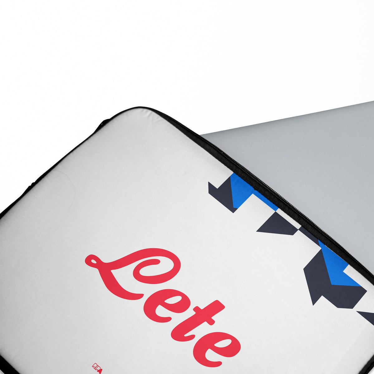 Laptop sleeve with the Atalanta 2026-27 Away football shirt design by RIPA Football