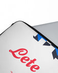 Laptop sleeve with the Atalanta 2026-27 Away football shirt design by RIPA Football