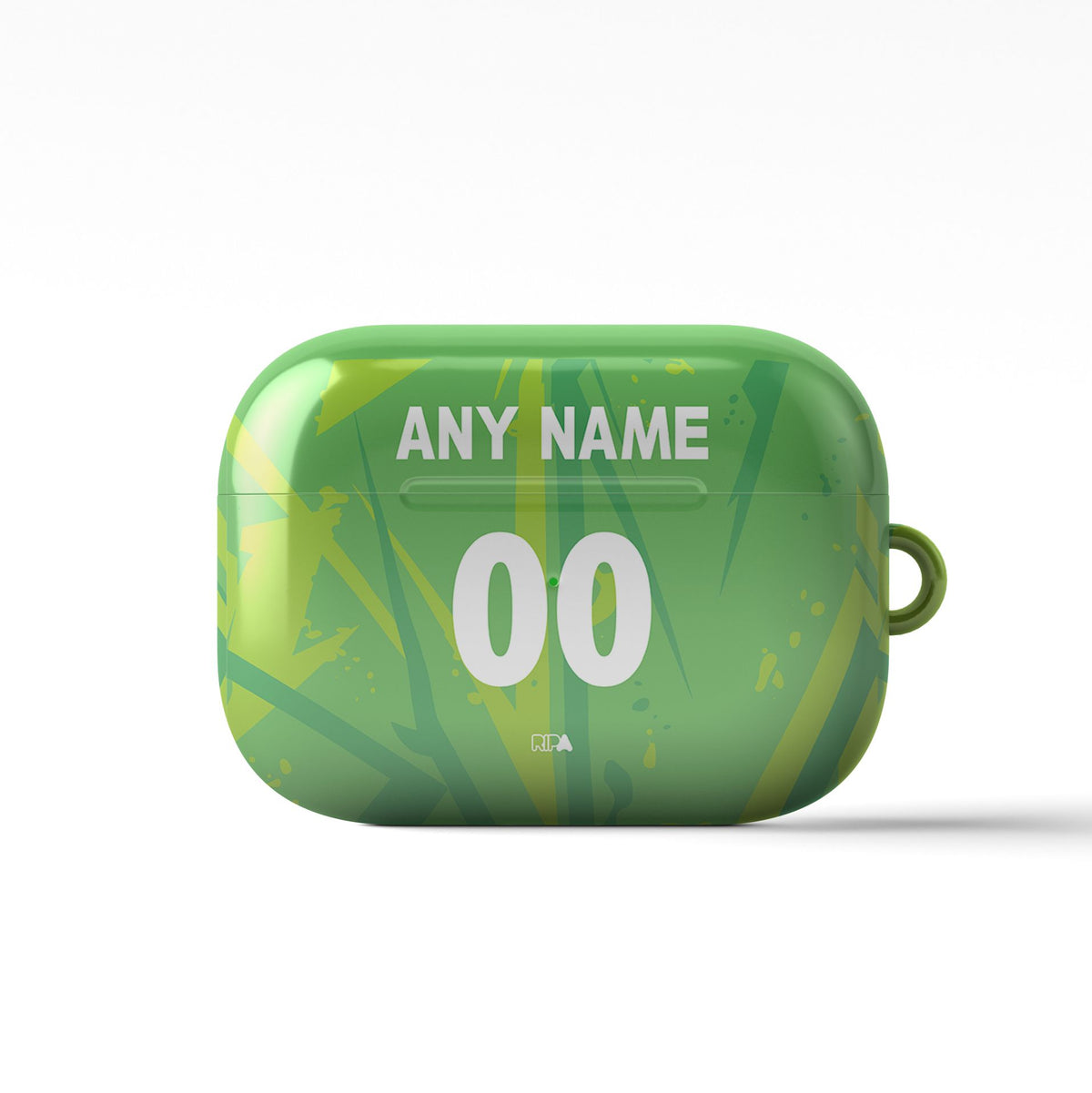 AirPods case with the Atlas 2026-27 Goalkeeper football shirt design by RIPA Football