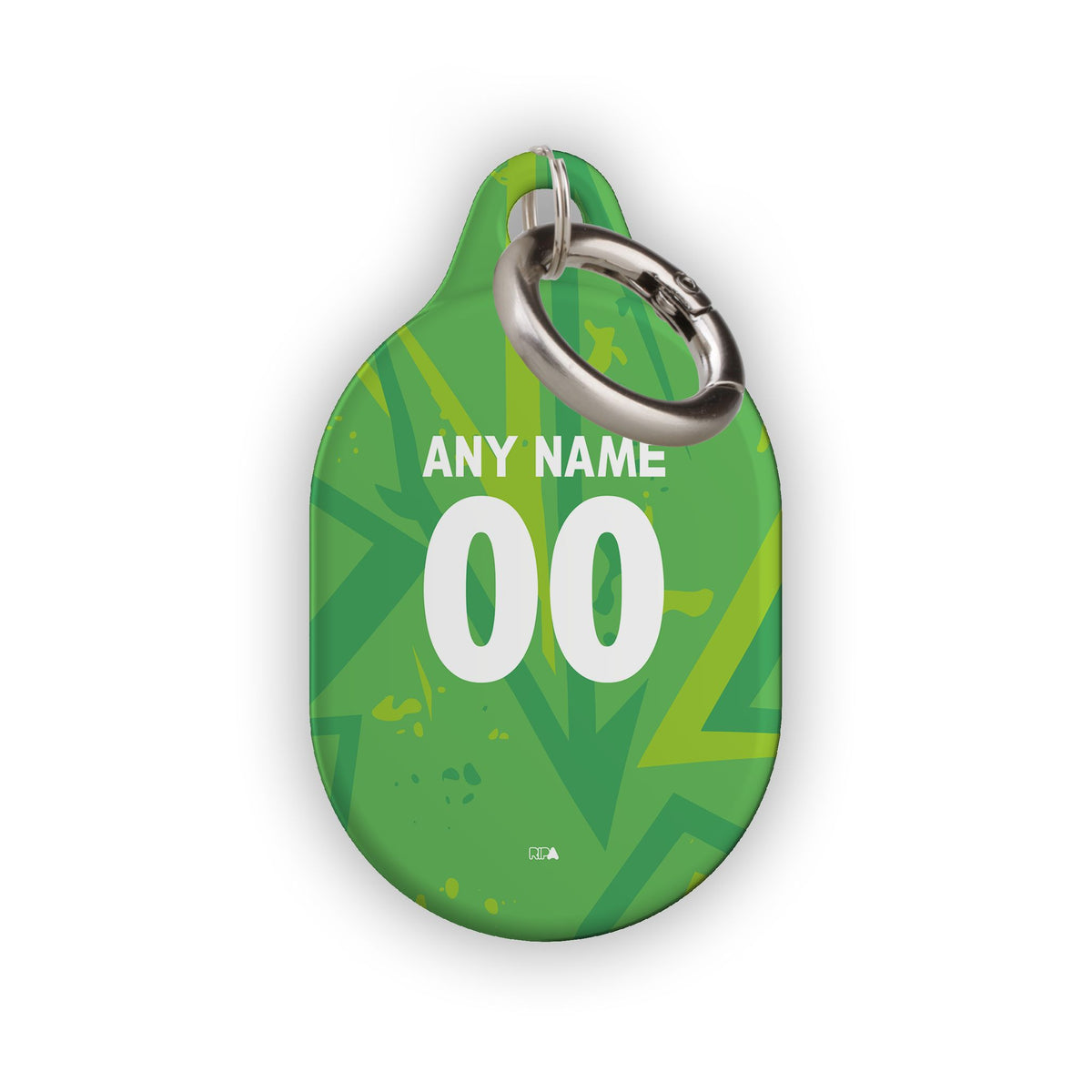 AirTag holder with the Atlas 2026-27 Goalkeeper football shirt design by RIPA Football