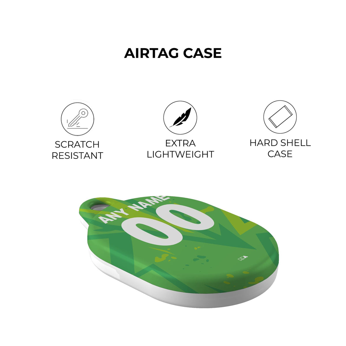 AirTag holder with the Atlas 2026-27 Goalkeeper football shirt design by RIPA Football