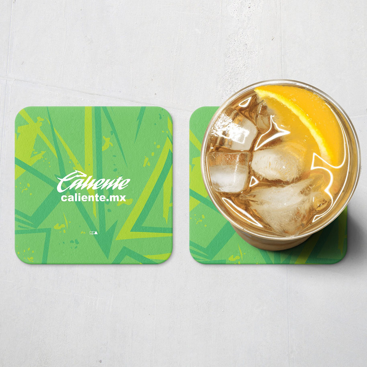 Coaster with the Atlas 2026-27 Goalkeeper football shirt design by RIPA Football