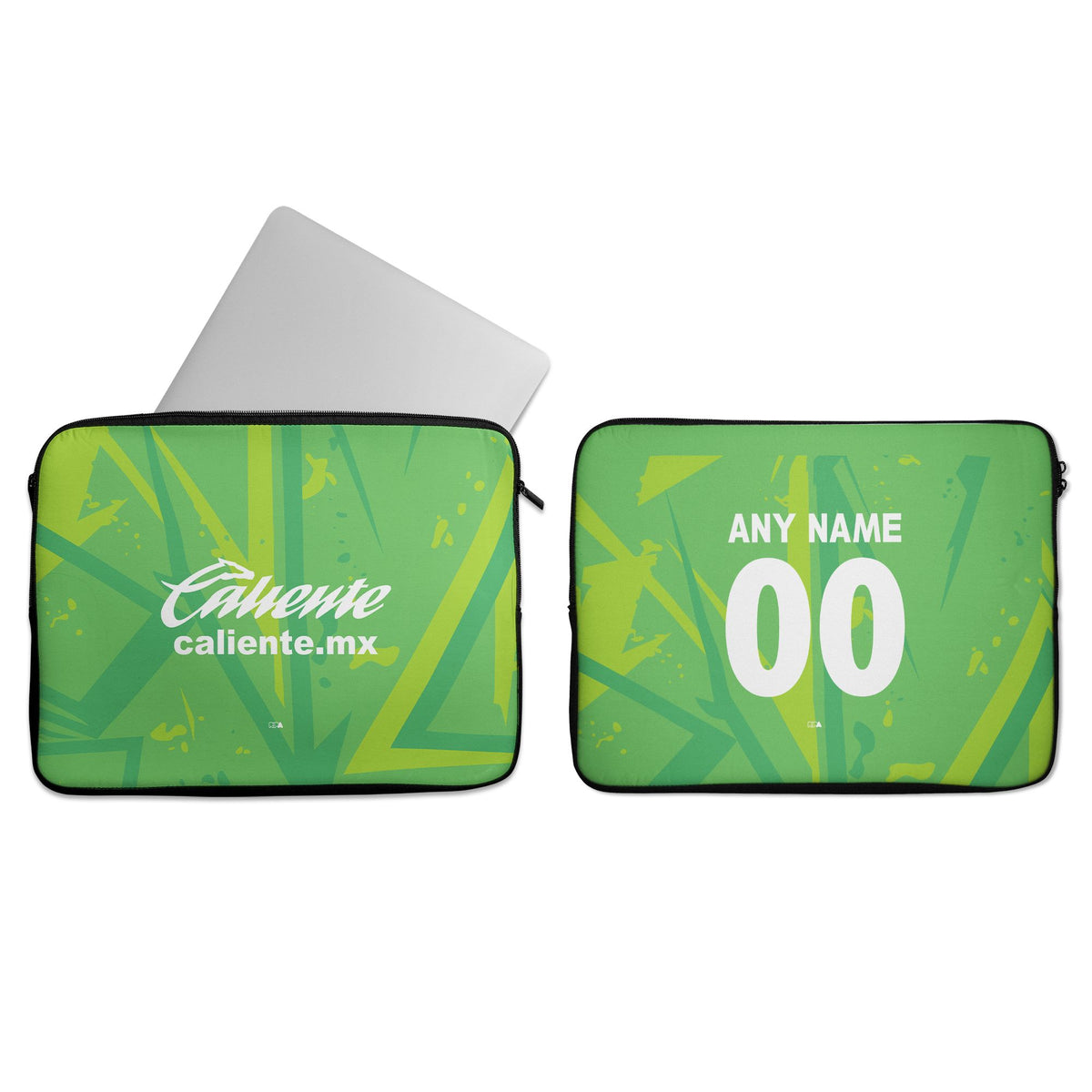 Laptop sleeve with the Atlas 2026-27 Goalkeeper football shirt design by RIPA Football