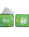 Laptop sleeve with the Atlas 2026-27 Goalkeeper football shirt design by RIPA Football
