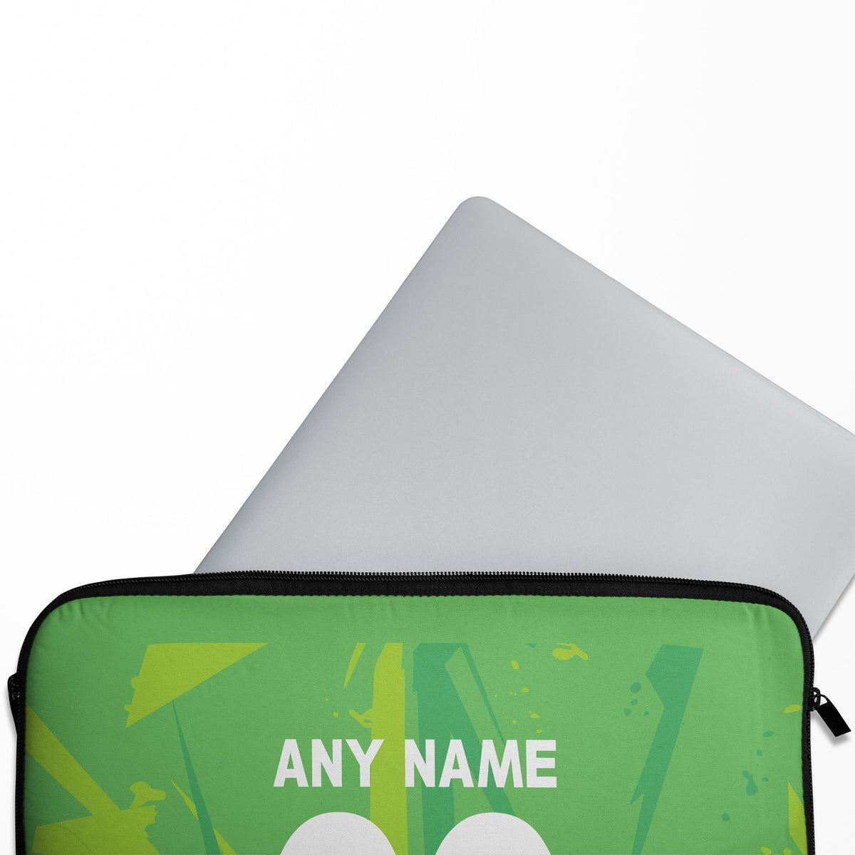 Laptop sleeve with the Atlas 2026-27 Goalkeeper football shirt design by RIPA Football