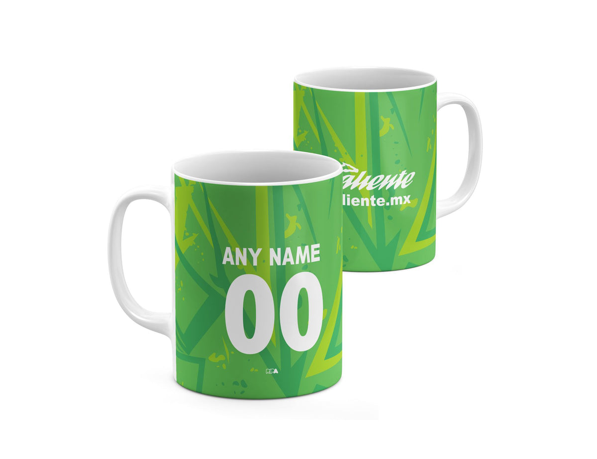 Mug with the Atlas 2026-27 Goalkeeper football shirt design by RIPA Football