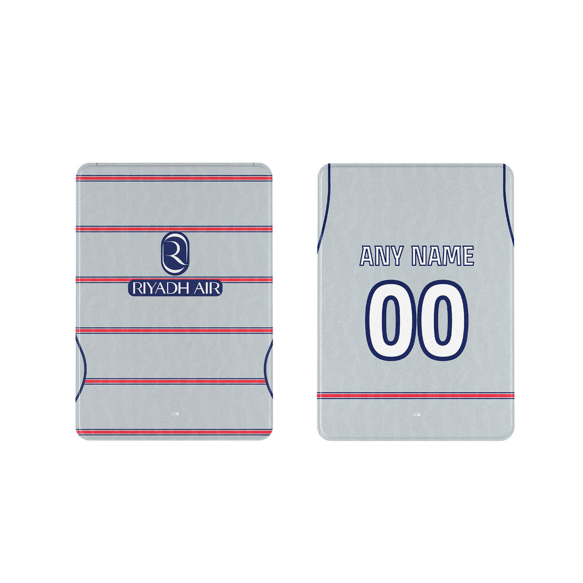 iPad case with the Atlético Madrid 2026-27 Third football shirt design by RIPA Football