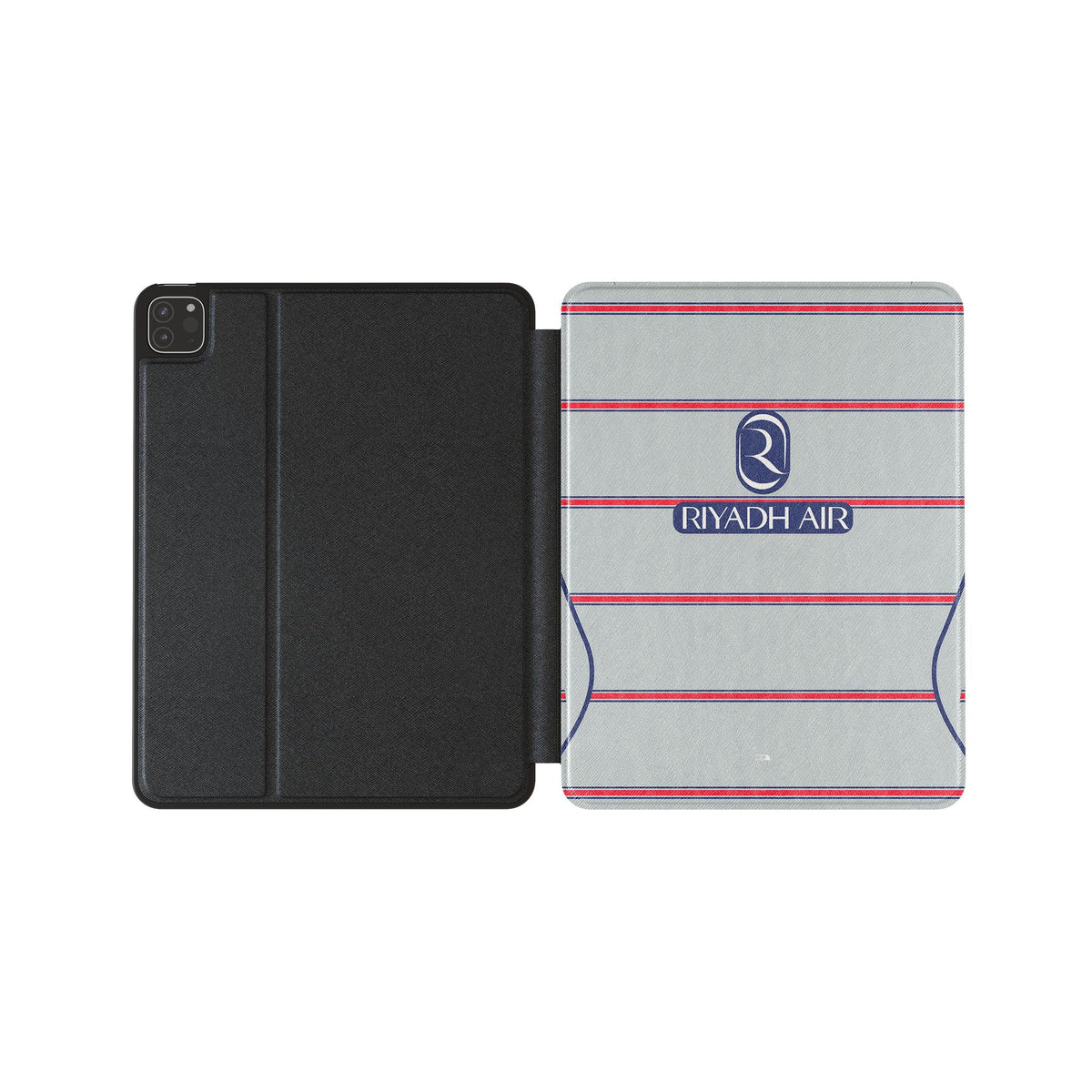 iPad case with the Atlético Madrid 2026-27 Third football shirt design by RIPA Football