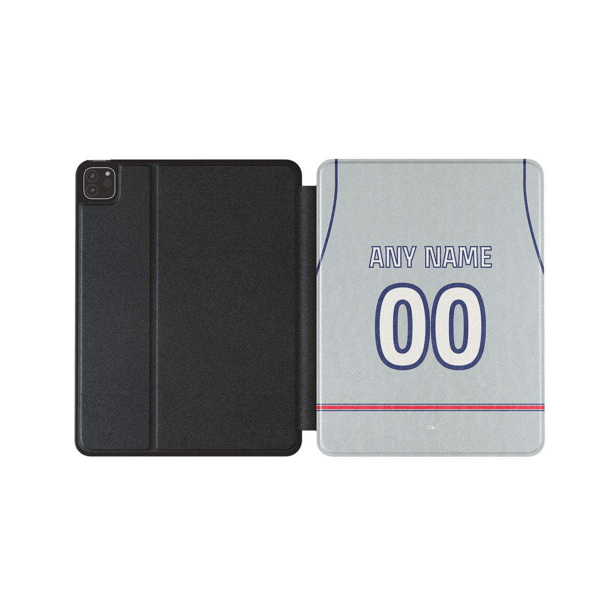 iPad case with the Atlético Madrid 2026-27 Third football shirt design by RIPA Football
