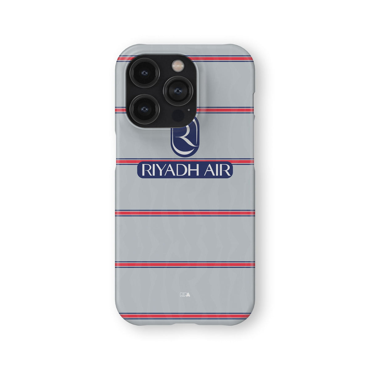 Phone case with the Atlético Madrid 2026-27 Third football shirt design by RIPA Football