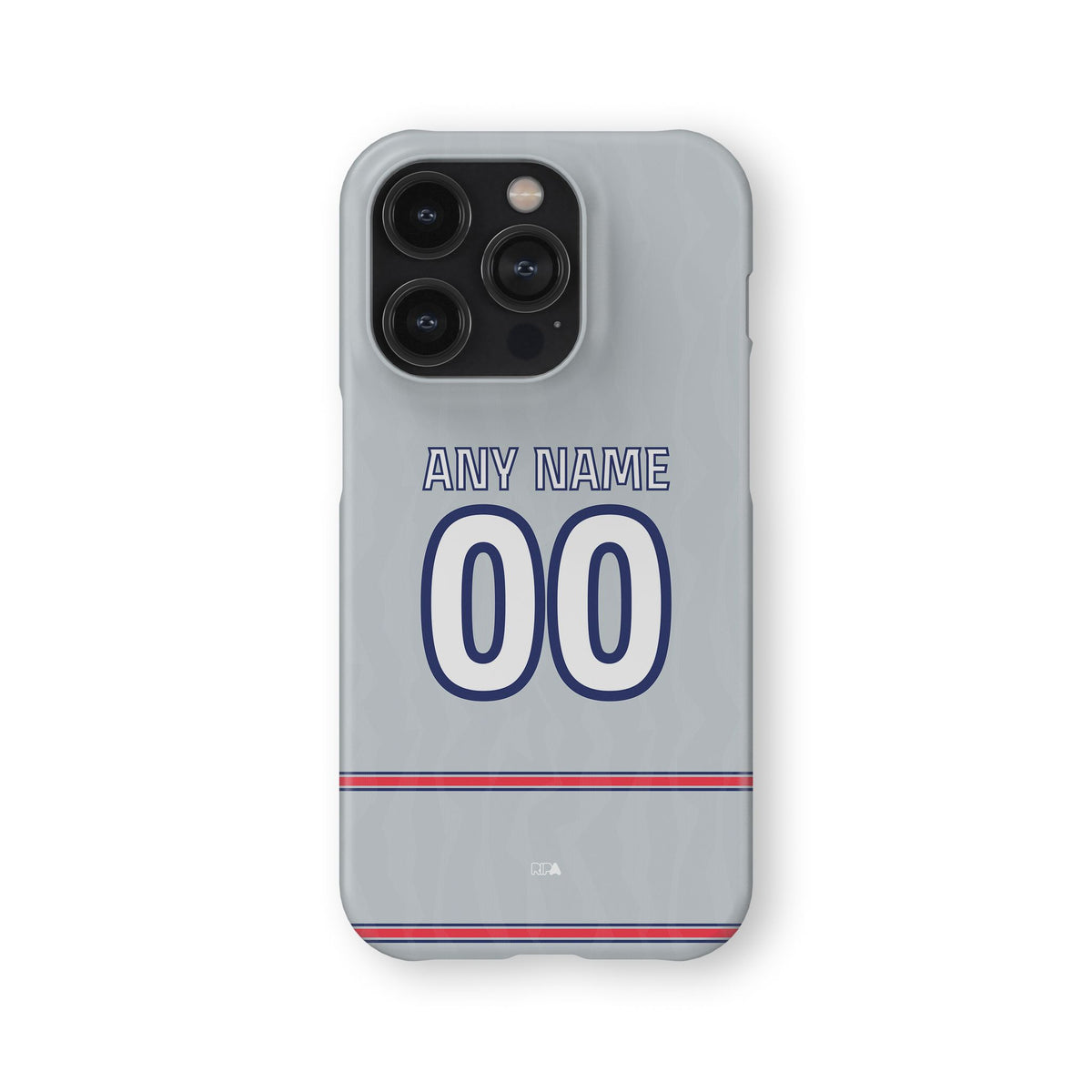 Phone case with the Atlético Madrid 2026-27 Third football shirt design by RIPA Football