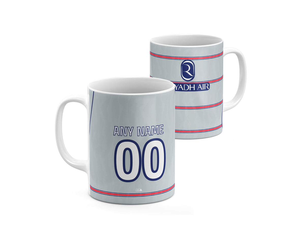 Mug with the Atlético Madrid 2026-27 Third football shirt design by RIPA Football