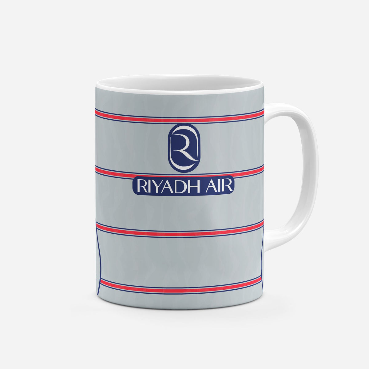 Mug with the Atlético Madrid 2026-27 Third football shirt design by RIPA Football