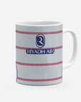 Mug with the Atlético Madrid 2026-27 Third football shirt design by RIPA Football