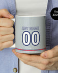 Mug with the Atlético Madrid 2026-27 Third football shirt design by RIPA Football