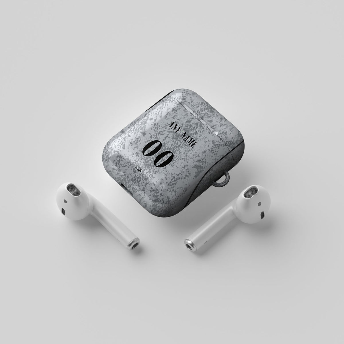 AirPods case with the Barcelona 2026-27 Goalkeeper football shirt design by RIPA Football